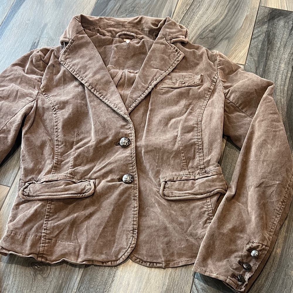 Women's corduroy vintage free people blazer